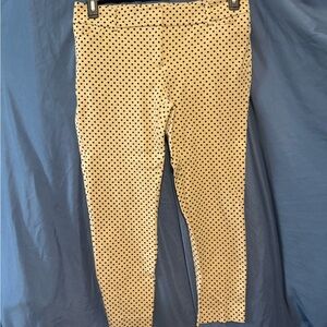 New York & Company Polka Dot Pants - Black and Cream